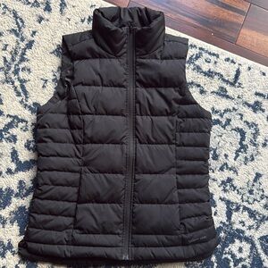 Lands End Down Puffer vest — black — size xs / 2-4